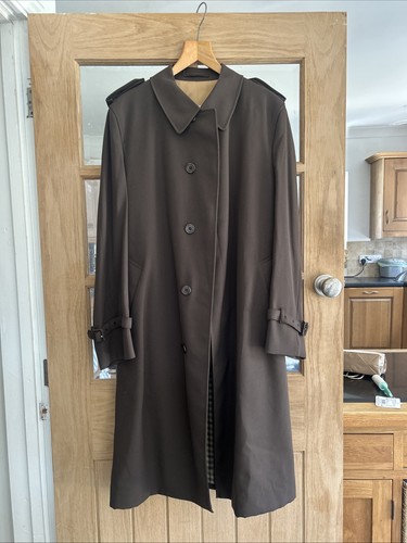 Brown aquascutum 1980s trench - brown,