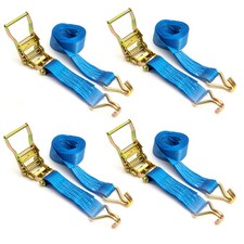 Heavy Duty Ratchet Straps 3m x 50mm Tie Down Secure Cargo 2000kg Boat x4
