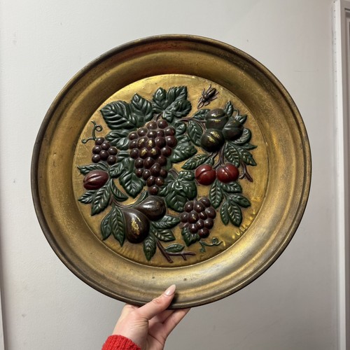 Large vintage chalkware - vintage, fruit