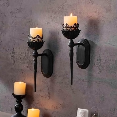 Wall mounted candle - 2x,