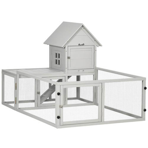 Pawhut indoor rabbit hutch - rabbit,
