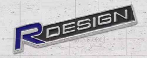 Volvo design blue silver - design,