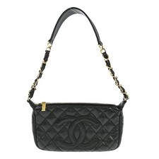 Chanel Black Caviar Skin Hobo