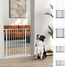 PawHut Dog Gate Wide Stair Gate w/ Door Pressure Fit