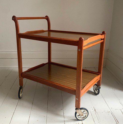 Vintage 1950s teak - vintage, trolley