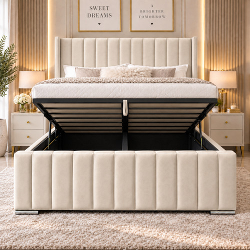 Luxury ottoman storage bed - luxury,