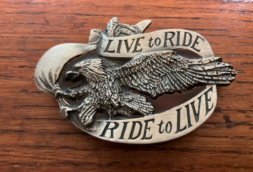 Vintage belt buckle live - -, to