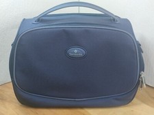 Women's Samsonite Vanity Makeup Cosmetics Shoulder Travel Carry Bag Crown Blue