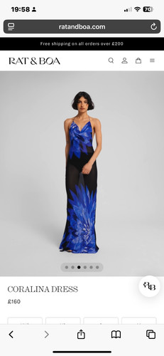 Rat and boa maxi dress - rat,