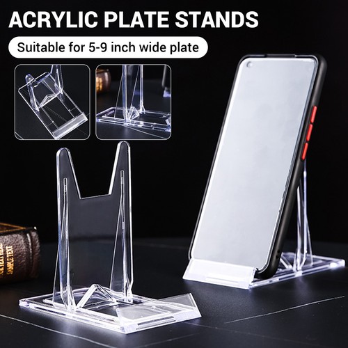 Acrylic adjustable plate stand - acrylic,