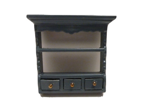 Dolls house blue - house,