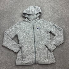 Patagonia Fleece Womens Small Grey Better Sweater Hoody Full Zip Jumper Lady