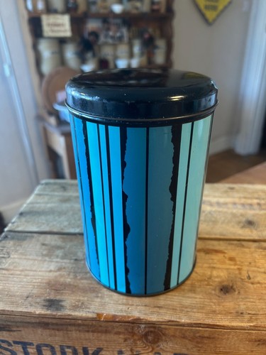 Vintage bright blue black - &,