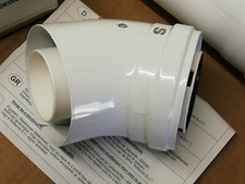 2 x  Sime/ IQE 45 Degree flue elbow 60/100