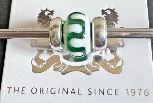 Trollbeads green white - ~, &