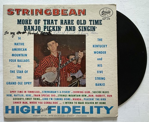 Stringbean signed autographed - stringbean,