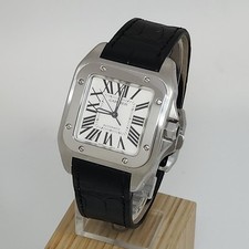 Cartier Santos 100 Stainless Steel Medium Automatic Watch W20106X8