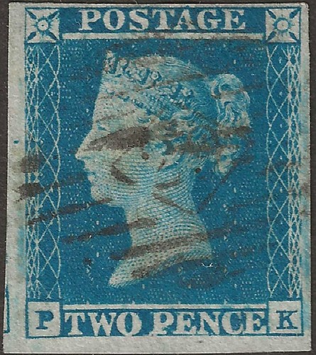 1849 two penny - blue,