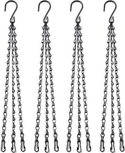 4pcs black heavy duty hanging - 4pcs,
