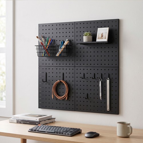 Piece metal pegboard - 4-piece,