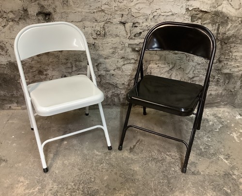 Pair black white metal - pair, &