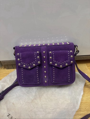Suede leather studded - studded, gold