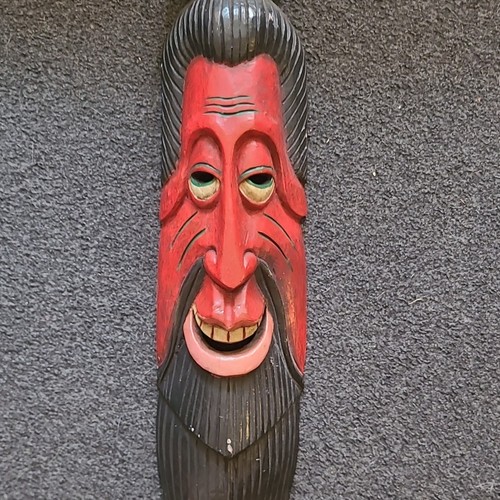Hand carved painted - hand, wooden