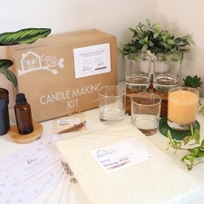 Candle Making Kit Soy Wax Gingerbread Scent Make Your Own DIY Candles | Cosy Owl