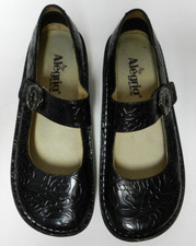 Alegria Pal 531 Leather hook loop Mary Jane Comfort Shoes black Size Sz 37  7.5
