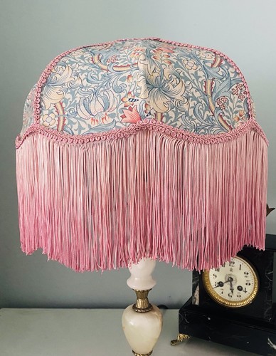 Victorian fringed lampshade - victorian,