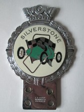 Silverstone Car badge. Motor club badge. J R Gaunt badge. Silverstone.