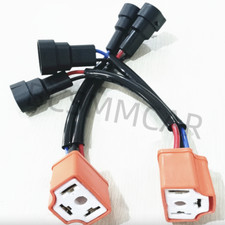 Headlight Connector Wiring Harness Adapter Sockets Plug For Car 9005 9006 To H4