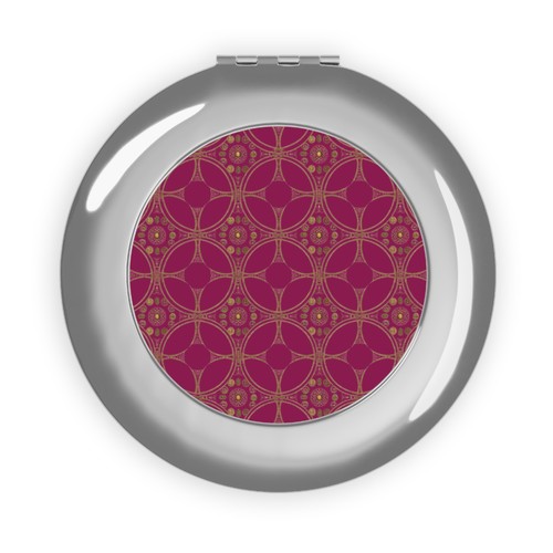 Geometric floral circle - geometric,
