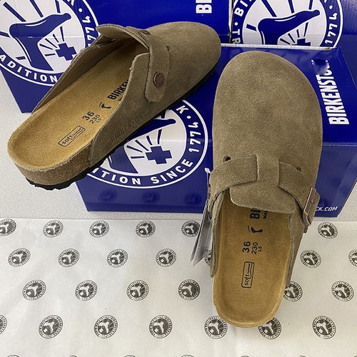 Birkenstock taupe suede - birkenstock,