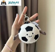 Jellycat Football Sports Bag Charm - 100% Genuine, Christmas Collectible Gift!