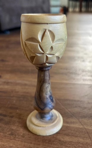 Hand carved wooden goblet - goblet, with