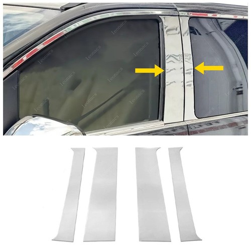 Chrome door pillar trim - pillar,