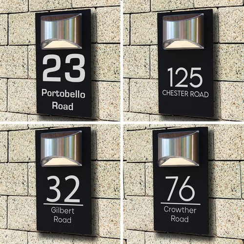 House number plaques - number,