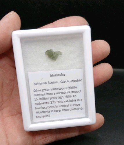 Moldavite crystal czech - moldavite,