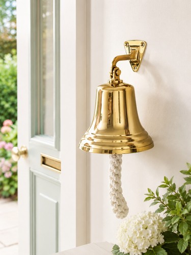 Solid brass ship pub door - 5'',