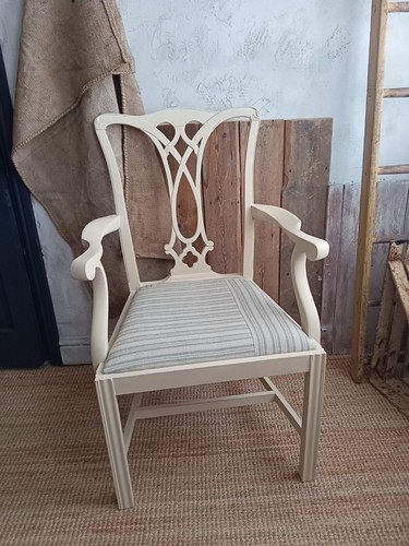 Vintage painted georgian chair - vintage,