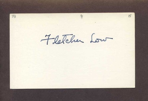Fletcher low signed 3x5 - fletcher, index