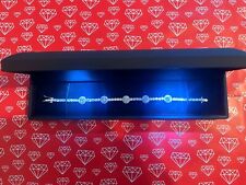 9.1ct White Gold Bangle Bracelet Diamond Test Pass Lab-Created VVS1/D/Excellent