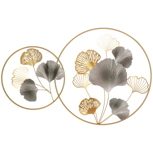 Homcom minimalist metal wall - minimalist,