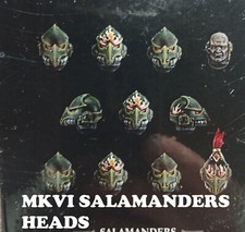 WARHAMMER THE HORUS HERESY SALAMANDER MKVI HEADS BITS