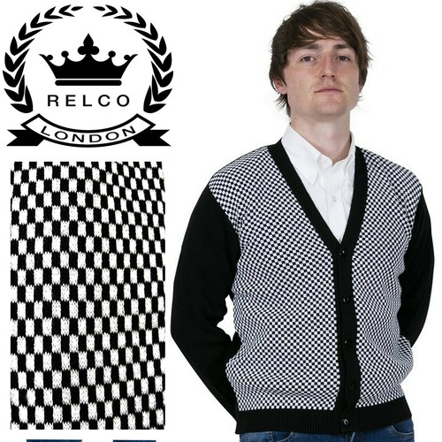 Relco men black white check - black,
