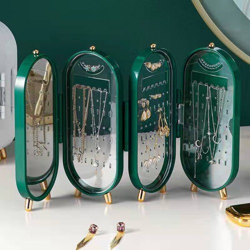 Earring holder with mirror - earring,