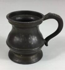 Antique Pewter 1/2 Gill Measure 6cm In Height