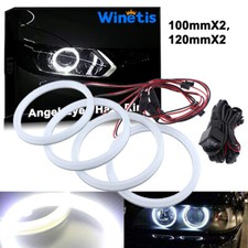 White LED Halo Rings For BMW M3 E90 E91 LCI with HID Headlight 06-12 Angel Eyes