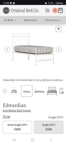Edwardian style metal bed - style,